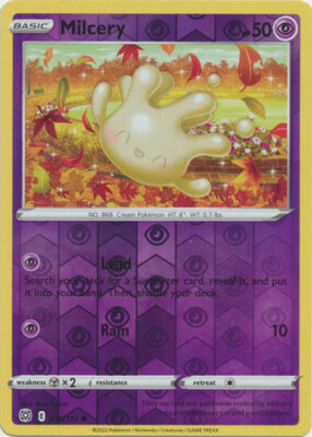 MILCERY 070/172 BRILLIANT STARS POKEMON (REVERSE HOLO, NM) | eBay