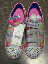 Crystal Stars Rainbow Glitter S Sport by Skechers with Lights Size 2