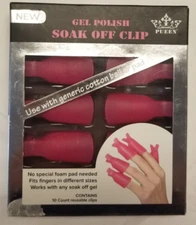 Preen 10 Reusable Gel Polish Soak Off Clips - Removal of Polish, Gel, Acrylic 