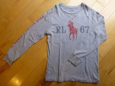 EUC Polo Ralph Lauren Boys Tee Top Long Sleeve T-Shirt M 10 11 12