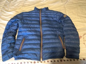 moncler puffer jacket blue