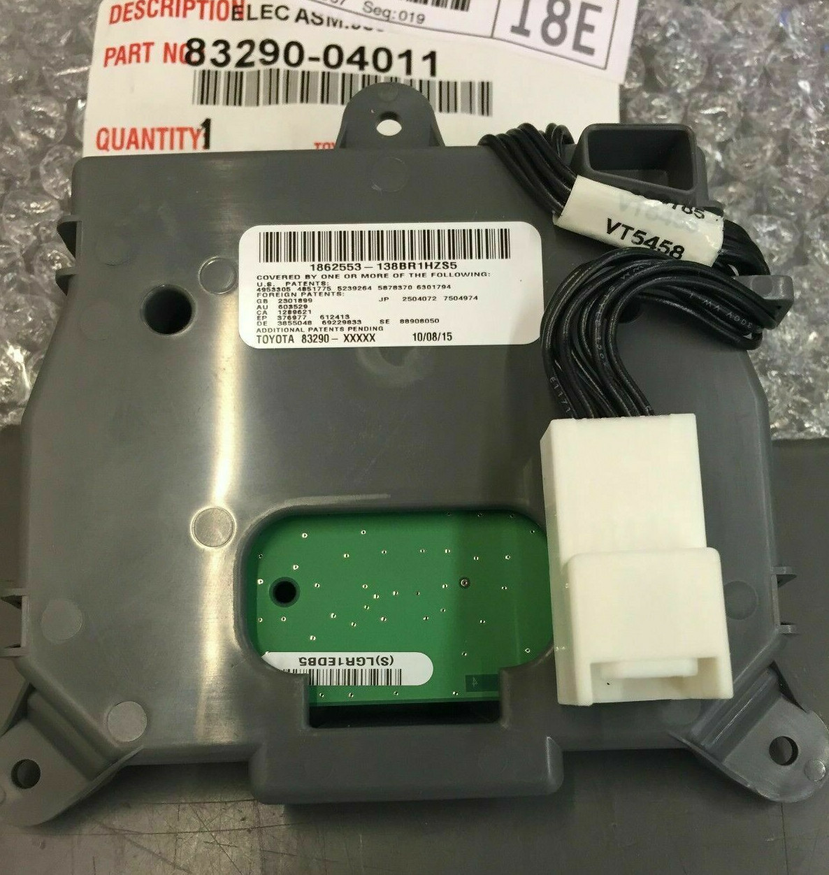 OEM TOYOTA 2009 2011 METER ASSEMBLY 8329004011 TEMP DISPLAY