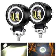 3inch LED Motorcycle Driving Lights 60W 6000K Auxiliary Spotlights with DRL/A...