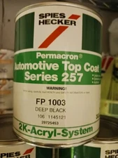 Spies Hecker Permacron Mixing Color Series 257 Deep Black FP1003