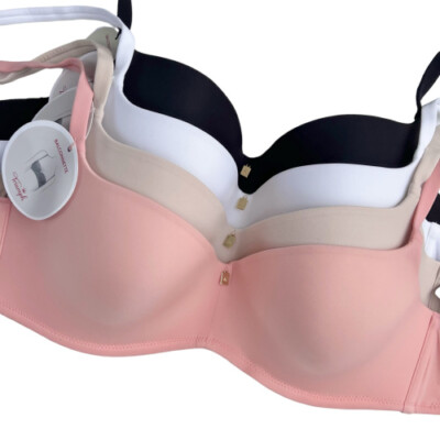 Triumph Balconette Bra Body Makeup Essentials MWHP Black White Skin or Coral 
