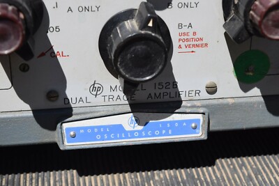Hewlett Packard Dual Trace 150A Oscilloscope with 152B Amplifier