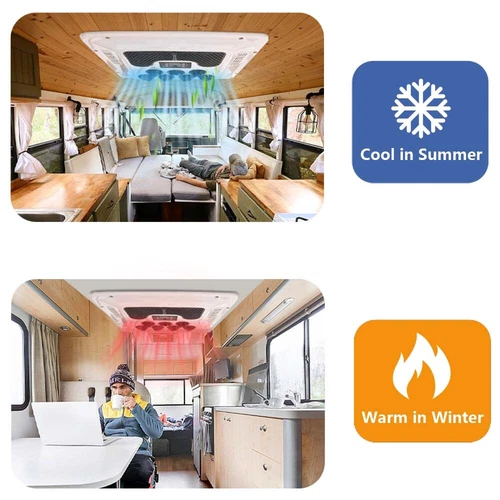 24V Heat&Cool Rooftop Electric RV Air Conditioner Camper Window Packing AC Kit - Picture 3 of 16