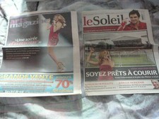 CELINE DION 2008 NEWSPAPER CLIPPINGS CUTTINGS LOT + COVERS + 1 POSTER FROM 2009