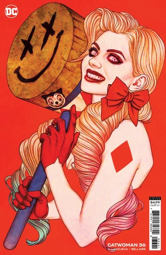 CATWOMAN #36 (JENNY FRISON HARLEY QUINN CARDSTOCK VARIANT) COMIC ~ DC Comics