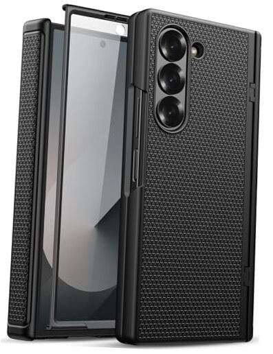 Samsung Galaxy Z Fold 6 Slim Case with Screen Protector Black-image
