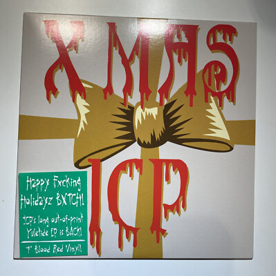 ICP Xmas 7'' rote Vinyl Schallplatte Insane Clown Posse Rare OOP Christmas Santa 