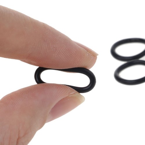 10 PCS Black 1/4 Rubber Ring Silicon PTFE Flat Gasket Sealing Ring O-Ring Seal - Afbeelding 6 van 7