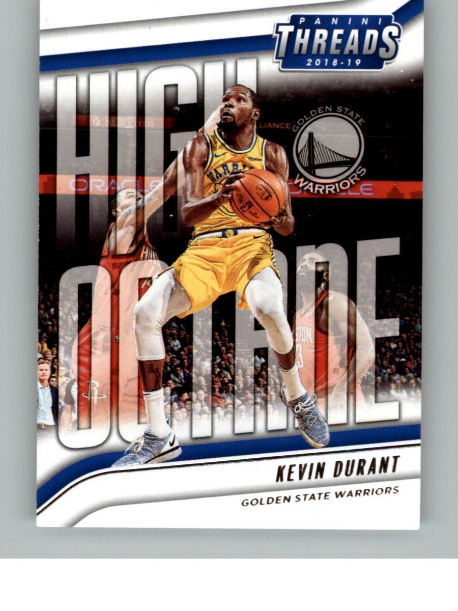 2018-19 Panini Threads Kevin Durant 4   Golden State Warriors High Octane