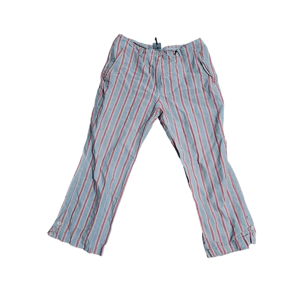 Women's LILITH Linen Striped Pants Size Small