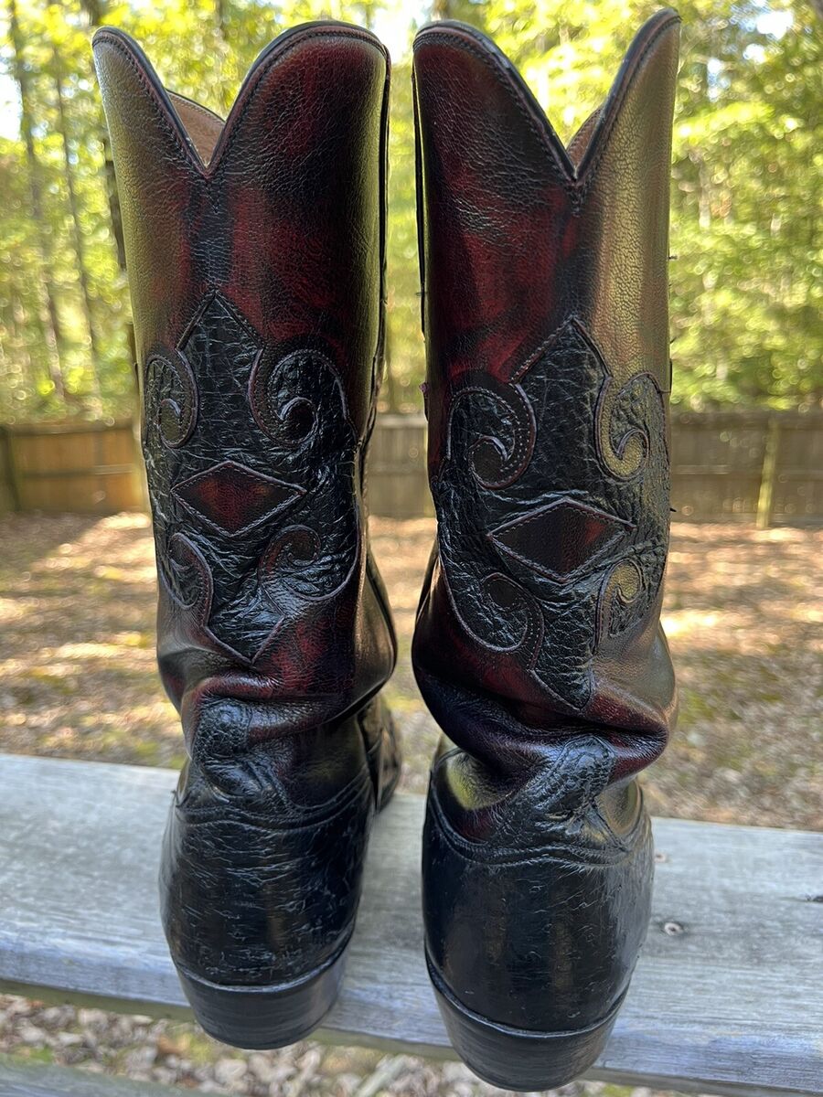 Lucchese Full Quill Ostrich BOOTS Exotic 8.5D Mens Cowboy Lucchese Full Quill Ostrich BOOTS Exotic 8.5D Mens Cowboy