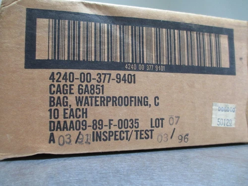 Military Surplus Gas Mask Carrying Bag MIAI CBR M45 M42 Chemical Waterproof 