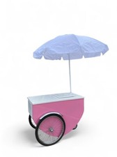 PINK COOLER CART PINK BEVERAGES STREET CART DRINKS VENDORS CART COOLER PINK CART