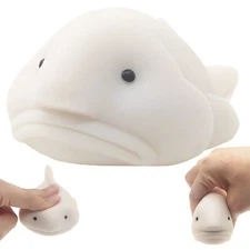 Blobfish Toy, Fidget Blob Fish Mochi Toy, Pull, Stretch and Stress Relief Squ...