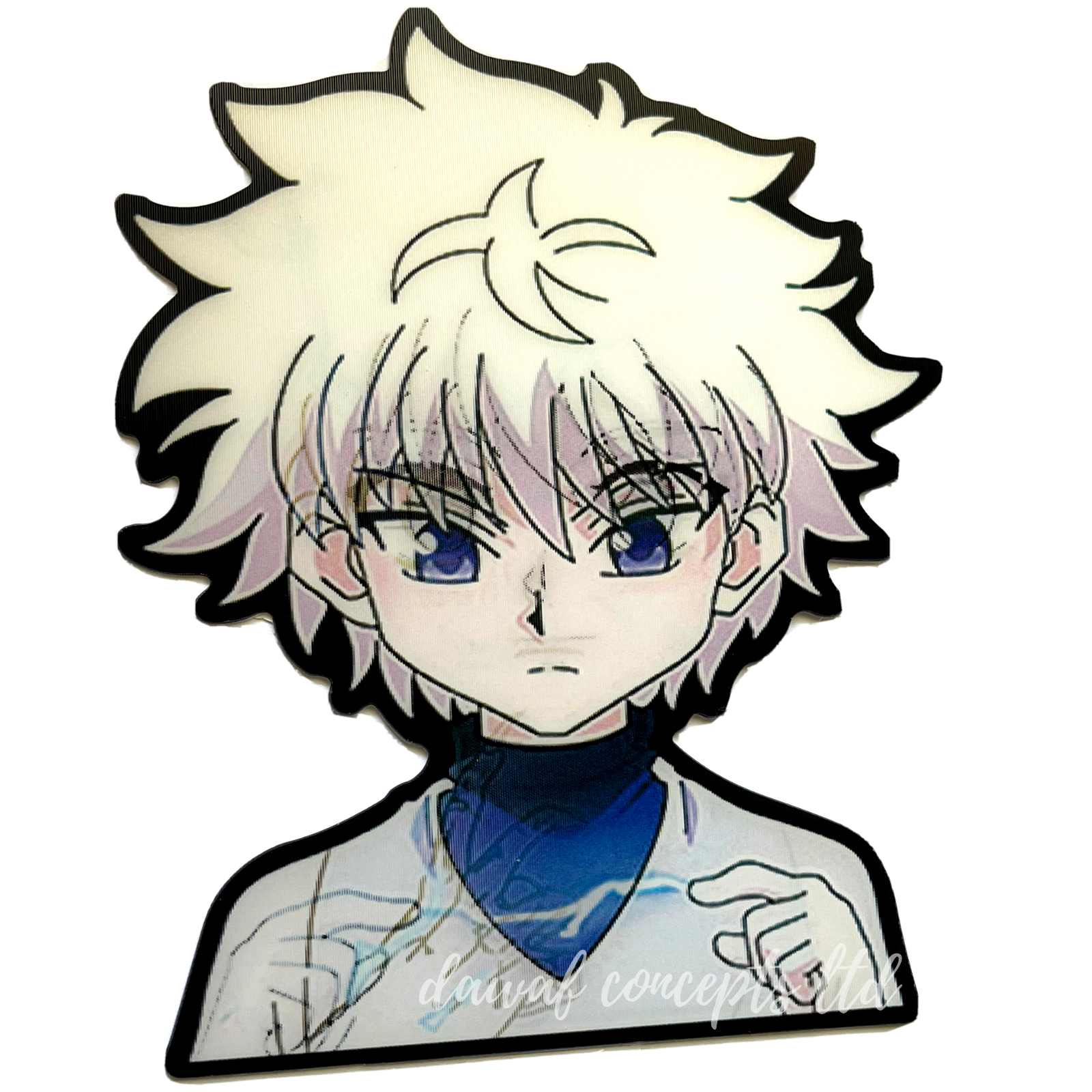 Killua Godspeed Hunter X Hunter Anime Motion Sticker Peeker