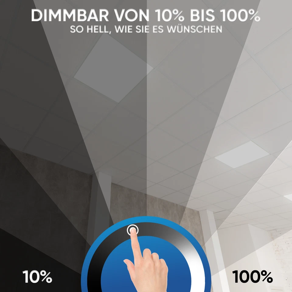 LED Deckenleuchte Dimmbar LED Panel CCT CRI90 Fernbedienung Flach Deckenpanel - Bild 3 von 4