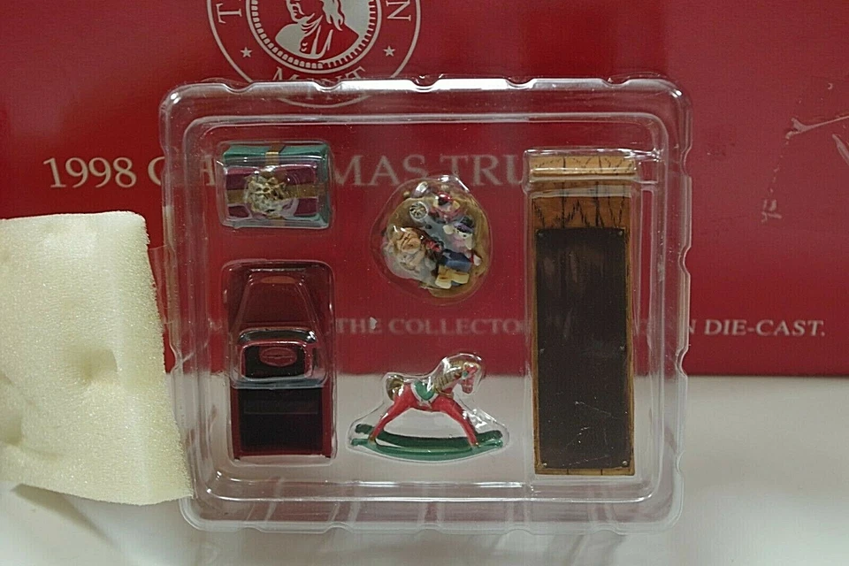 Camión de Navidad Franklin 1955 Chevrolet 1998 como nuevo Le. ESCALA 1:24 FUNDIDO A PRESIÓN SIN USAR, EN CAJA Foto 3 de 4
