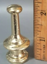 New Old Stock Hollywood-Regency Gilded Metal  Classical Lamp Finial  2 1/4''JB10