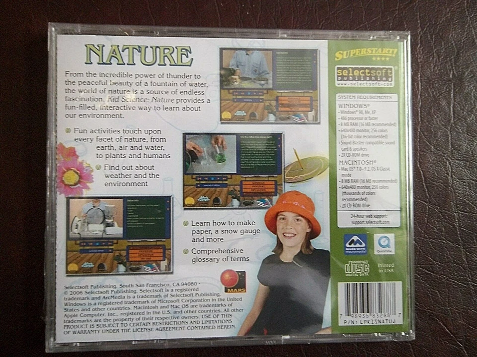 Kid Science Nature PC CD-ROM, Fun Filled Experiments for Kids NEW SEALED - Image 4 of 4