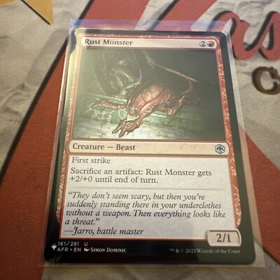 MTG Rust Monster- The List Red Uncommon AFR!