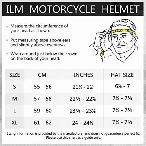 ILM Off Road Motorcycle Dual Sport Helmet Full Face Sun Visor Dirt Bike ATV Moto - Bild 8 von 8