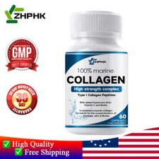 Marine Collagen Tablet Vitamin C Anti-Aging Hydrolyzed Peptides Acid Supplement