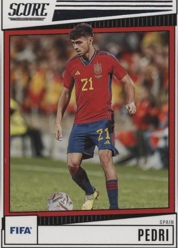 2022-23 Panini Obsidian Soccer FIFA Spain Pedri Red Flood #1/10