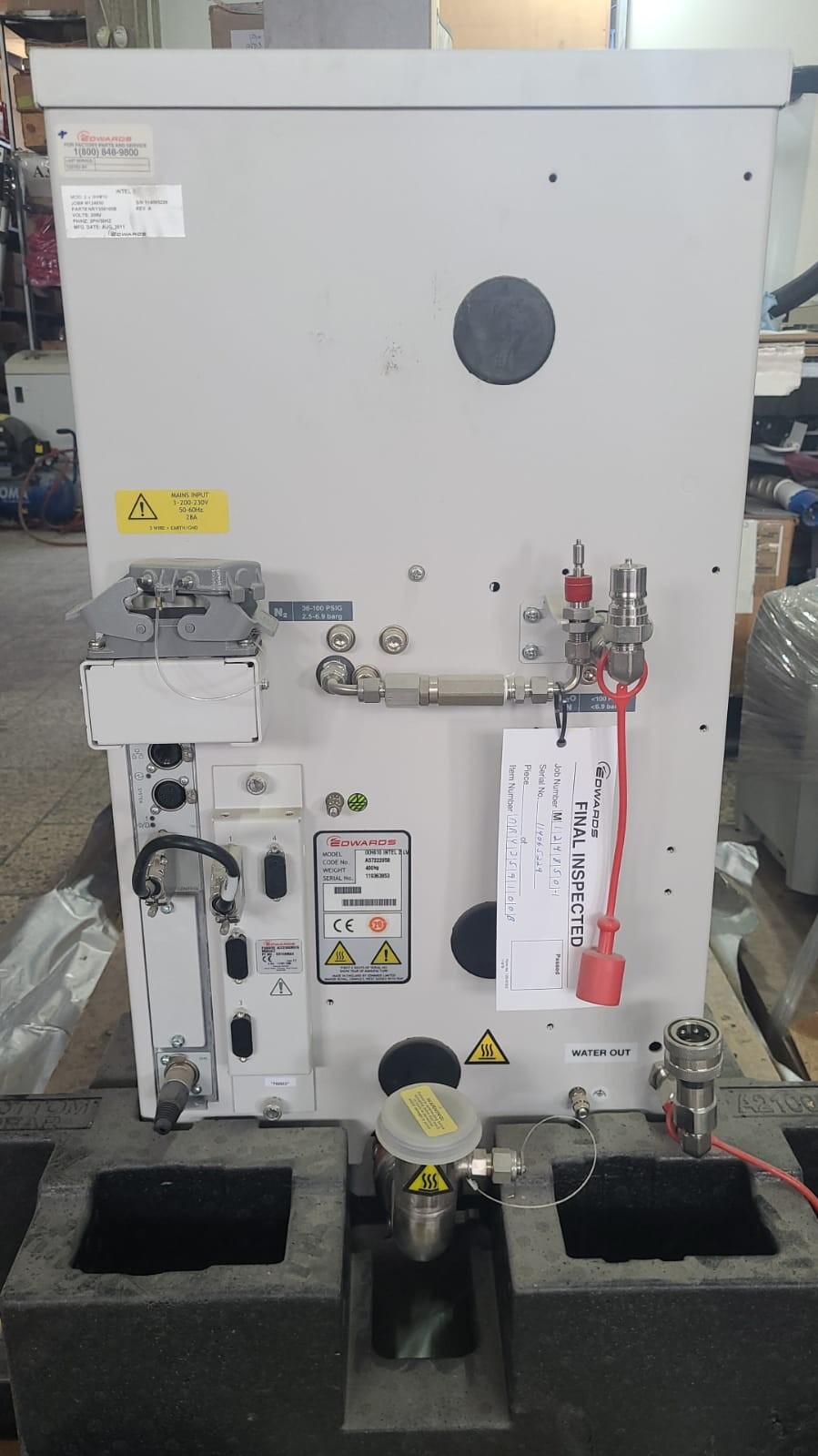 Edwards iXH610 INTEL 2 LV NRY359100B REV:A Dry Vacuum Pump 200-230 VAC ...