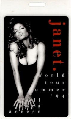 JANET JACKSON 1994 WORLD TOUR SUMMER ALL AREA ACCESS BACKSTAGE