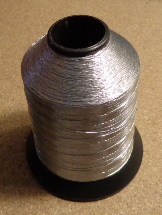 Gudebrod 4oz HT Metallic Silver Size D Fishing Rod Building Thread Spool 9002