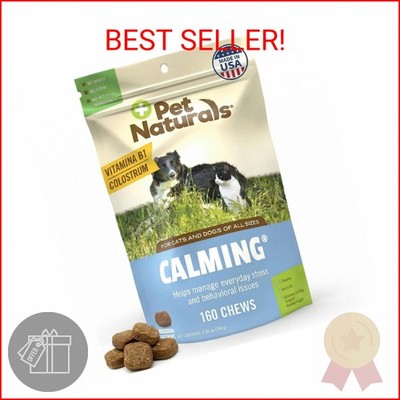 Pet Naturals Calming Chews for Dogs and Cats, Anxiety Relief with Gentle Ingredi