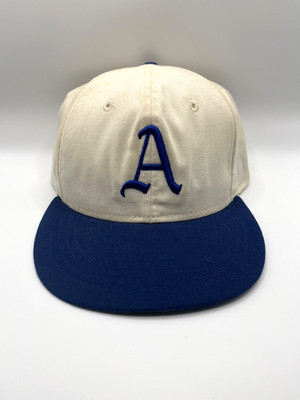 Vtg Roman Pro Philadelphia Athletics Hat MLB Cooperstown Collection Leather Band