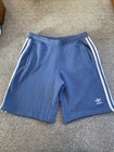 Adidas Mens Jogger Shorts Medium Blue Cotton Great Condition Gym Training