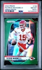 2024 PANINI PRIZM GREEN PRIZM #138 PATRICK MAHOMES II PSA 8