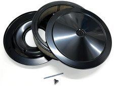 14 X 3 Round Black Air Cleaner Assembly Flat Base Chevy Sbc 350 Bbc 454 Paper