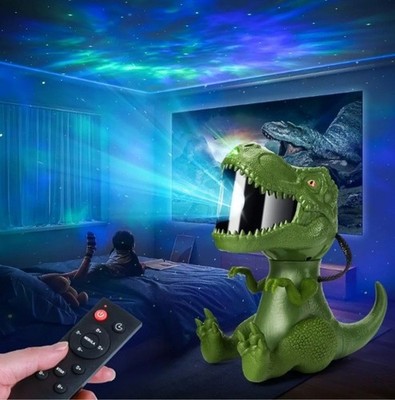 Dinosaurier Galaxie Stern Projektor mit Fernbedienung: 360° drehbares Nachtlicht für...