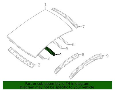 NEW OEM 100% Genuine Nissan Roof Bow G3250-3SGMA INSTOCK MIAMI