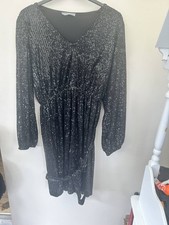 Sequined black maternity party dress size 22