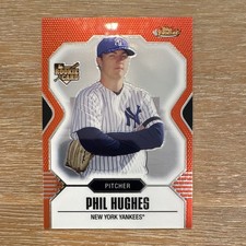 Topps 2007 Finest Phil Hughes #9 Rookie Baseball Card New York Yankees