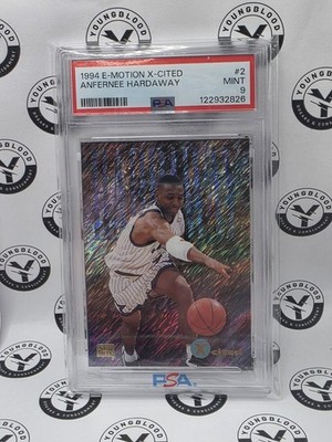 1994 SKYBOX E-MOTION ANFERNEE HARDAWAY X-CITED#2 -- PSA 9