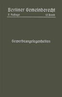 Gewerbeangelegenheiten Magistrat Von Berlin