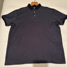 Men’s Sainsburys Tu Smart/casual dark blue polo Shirt Large Size