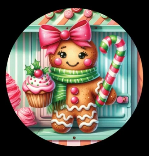 Christmas Advent Hayleybug 1/10th oz GingerCake Silver Round