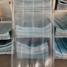 1mm Thick Corrugated Polycarbonate Roofing Panel 5pcs Pack Clear Sheet Panels