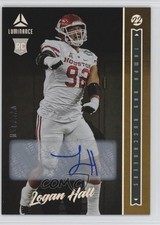 2022 Panini Luminance Rookie Gold Auto /100 Logan Hall #164 Auto hg6