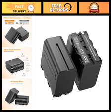 2-Pack NP-F970 Batteries for Sony Cameras, LED Lights Field Monitors - High Ca